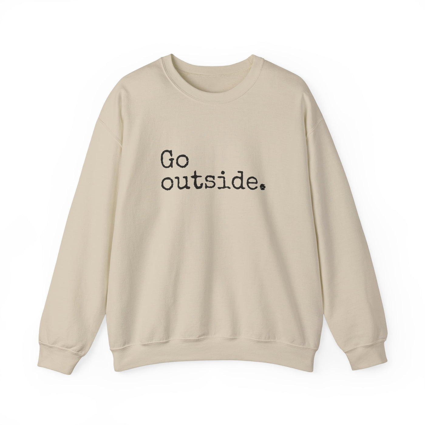 Go Outside Crewneck Sweatshirt S / Sand - The Northwest Store