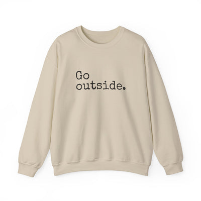 Go Outside Crewneck Sweatshirt S / Sand - The Northwest Store