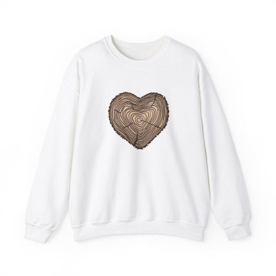 Tree Rings Heart Crewneck Sweatshirt