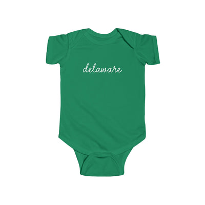 Delaware Script Baby Bodysuit Kelly / NB (0-3M) - The Northwest Store