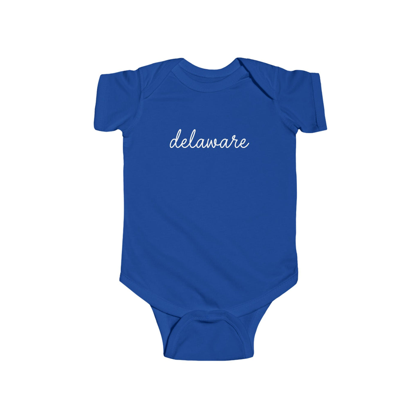 Delaware Script Baby Bodysuit Royal / NB (0-3M) - The Northwest Store