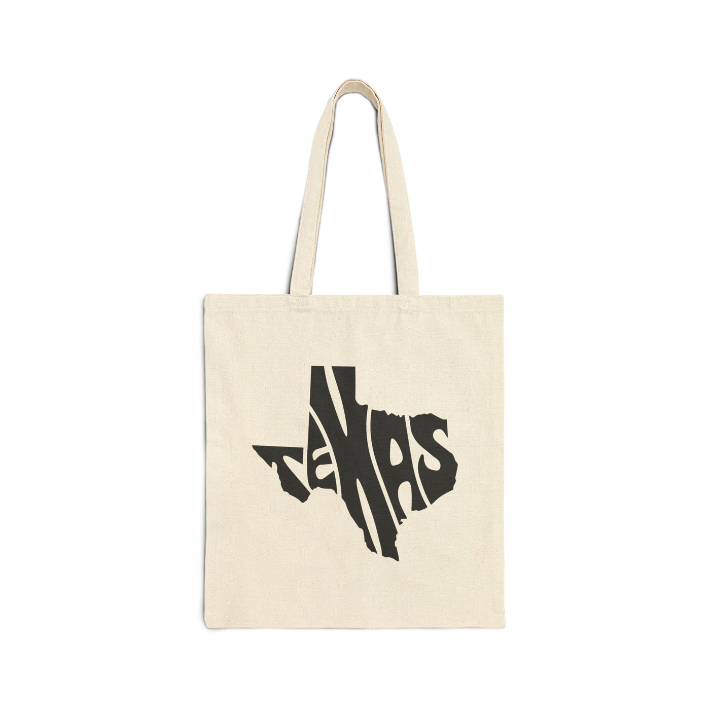 Texas State Shape Tote Bag Natural / 15" x 16" - The Northwest Store