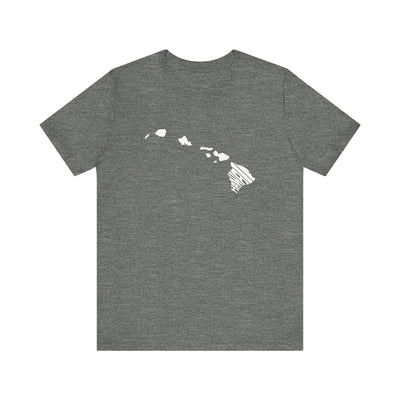 Hawaii State Shape Unisex T-Shirt Deep Heather / XS - The Northwest Store