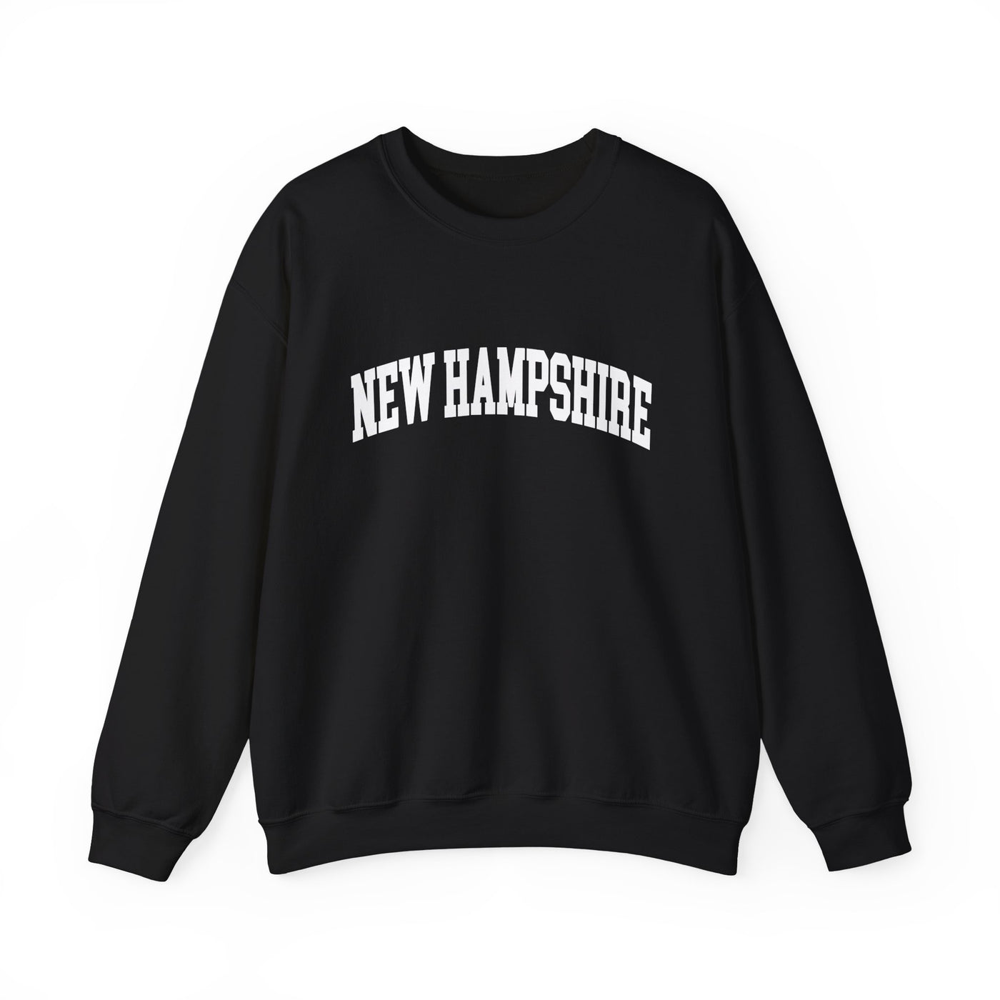 New Hampshire Varsity Crewneck Sweatshirt S / Black - The Northwest Store