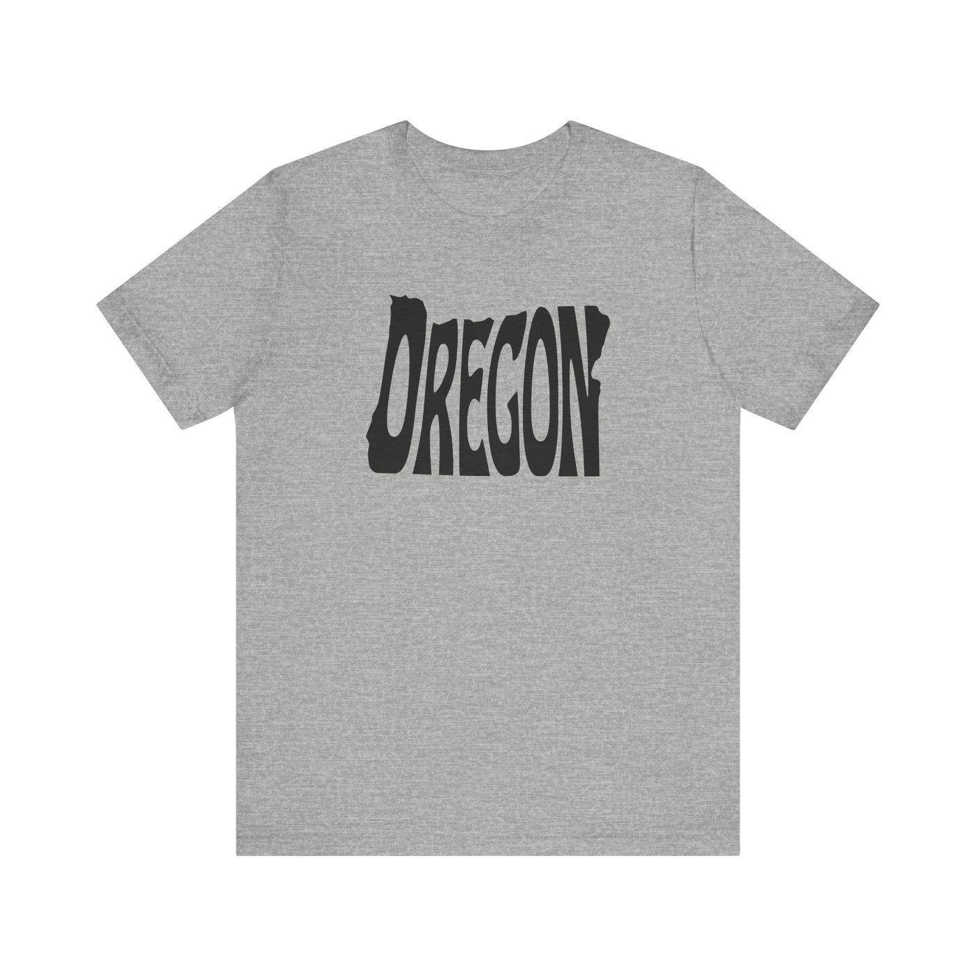 Oregon State Shape Unisex T-Shirt Athletic Heather / XS - The Northwest Store