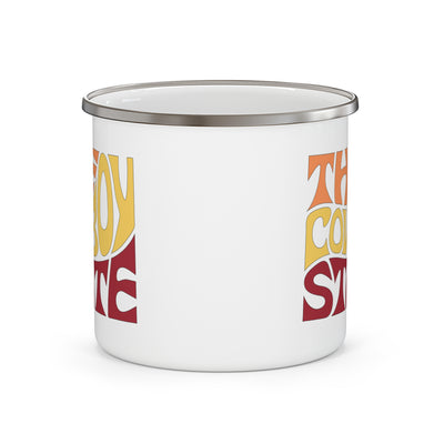 Wyoming Nickname Enamel Camping Mug