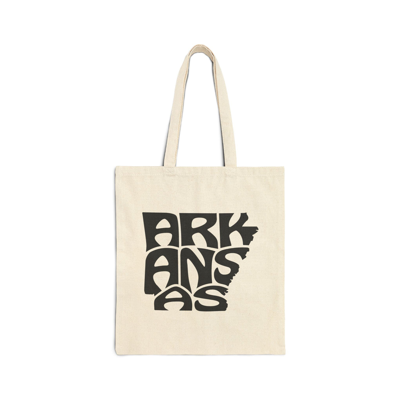 Arkansas State Shape Tote Bag Natural / 15" x 16" - The Northwest Store