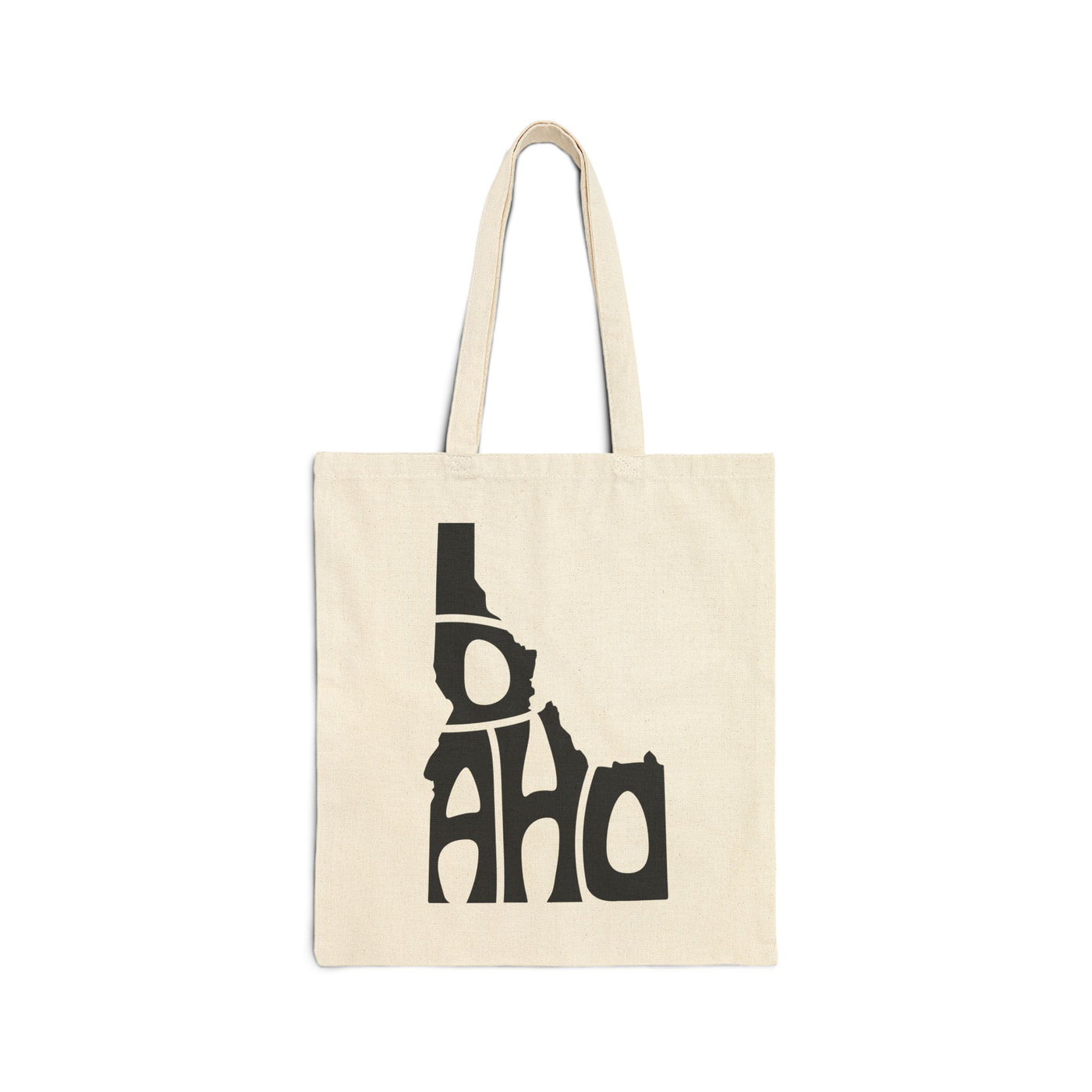 Idaho State Shape Tote Bag Natural / 15" x 16" - The Northwest Store