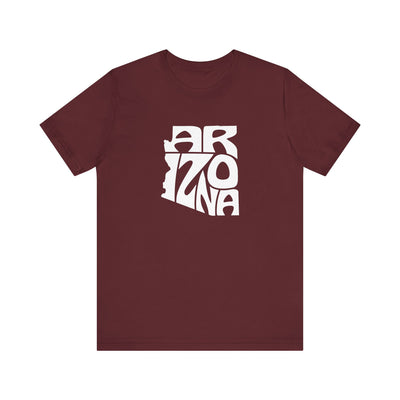 Arizona State Shape Unisex T-Shirt Maroon / XS - The Northwest Store