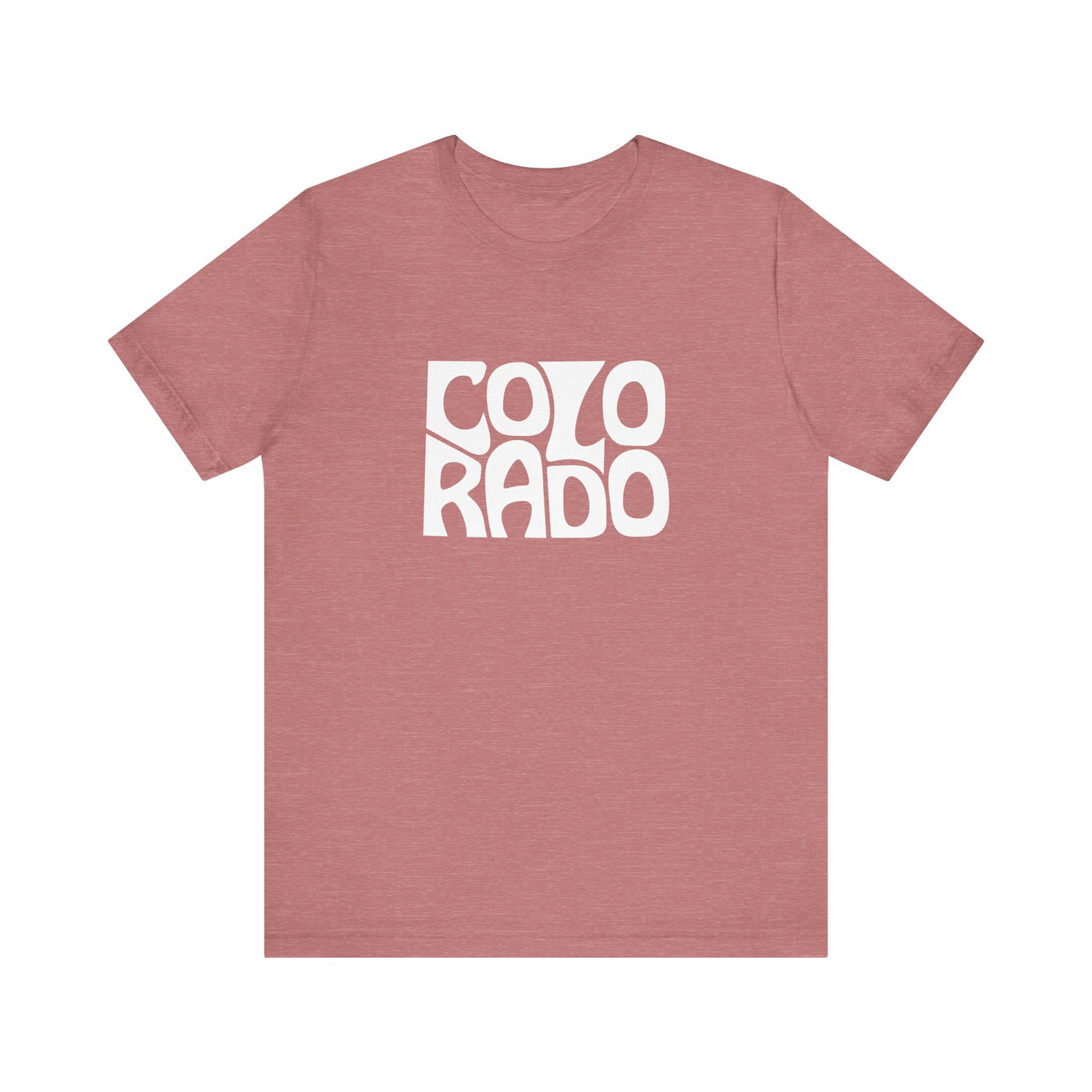 Colorado State Shape Unisex T-Shirt Heather Mauve / XS - The Northwest Store