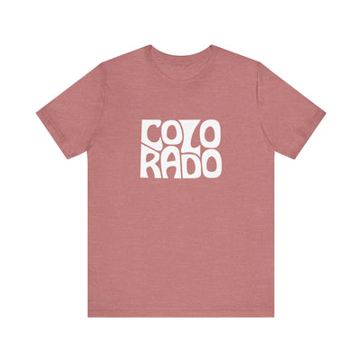 Colorado State Shape Unisex T-Shirt Heather Mauve / XS - The Northwest Store