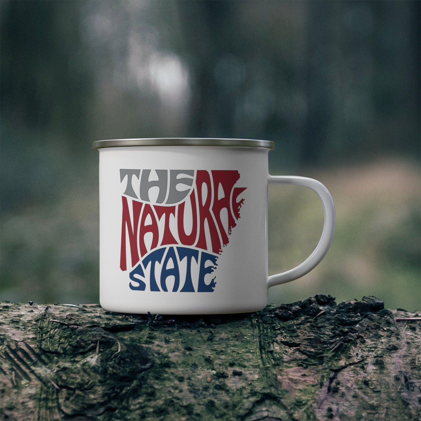 Arkansas Nickname Enamel Camping Mug