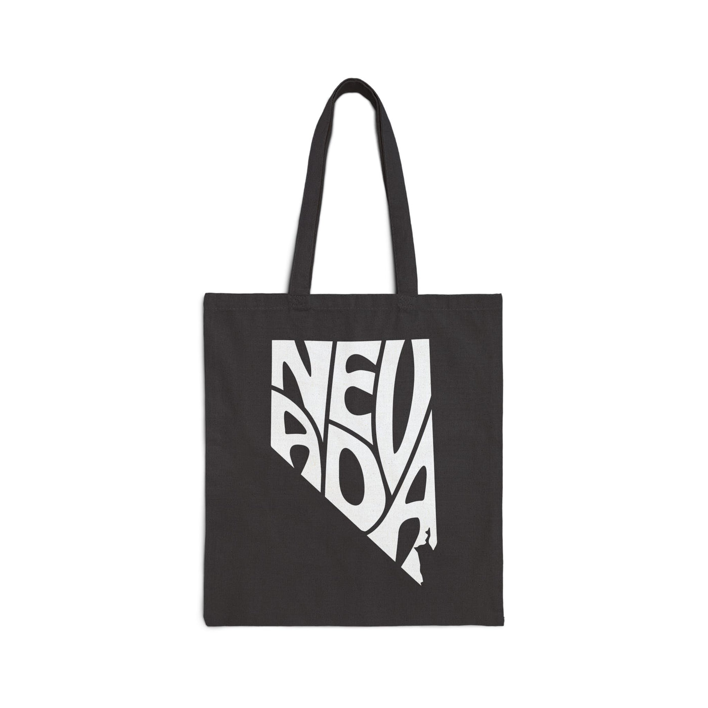 Nevada State Shape Tote Bag Black / 15" x 16" - The Northwest Store