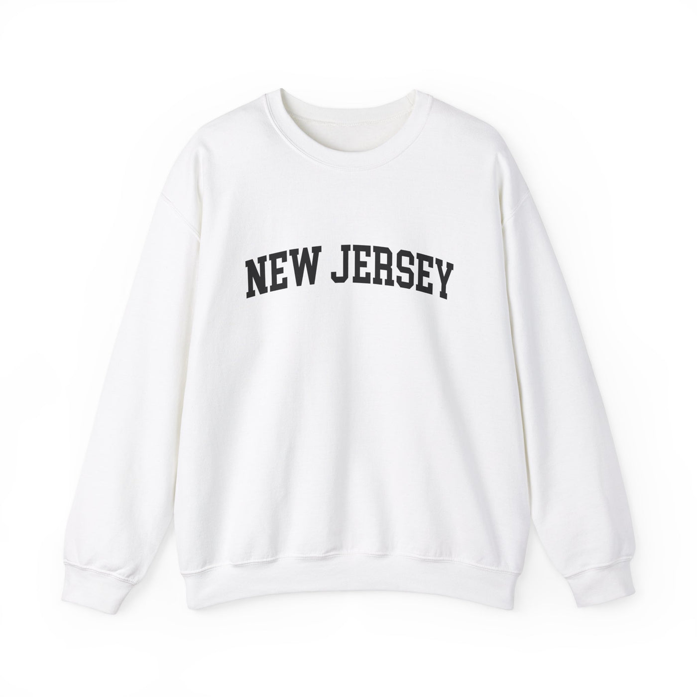 New Jersey Varsity Crewneck Sweatshirt S / White - The Northwest Store