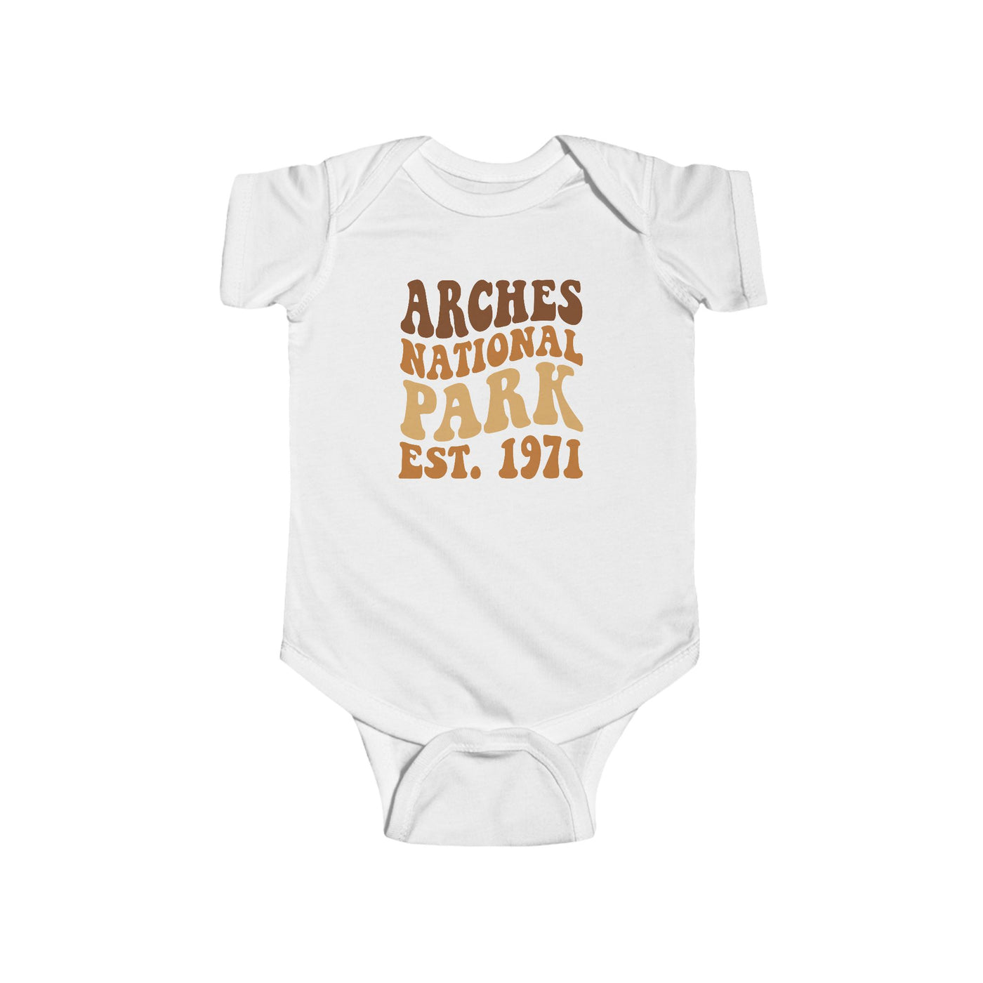 Arches National Park Groovy Baby Bodysuit