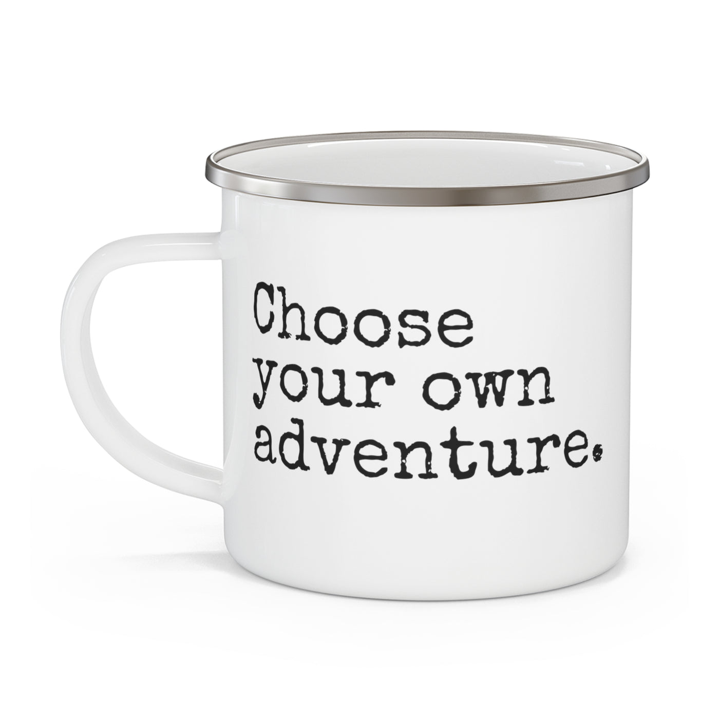 Choose Your Own Adventure Enamel Camping Mug