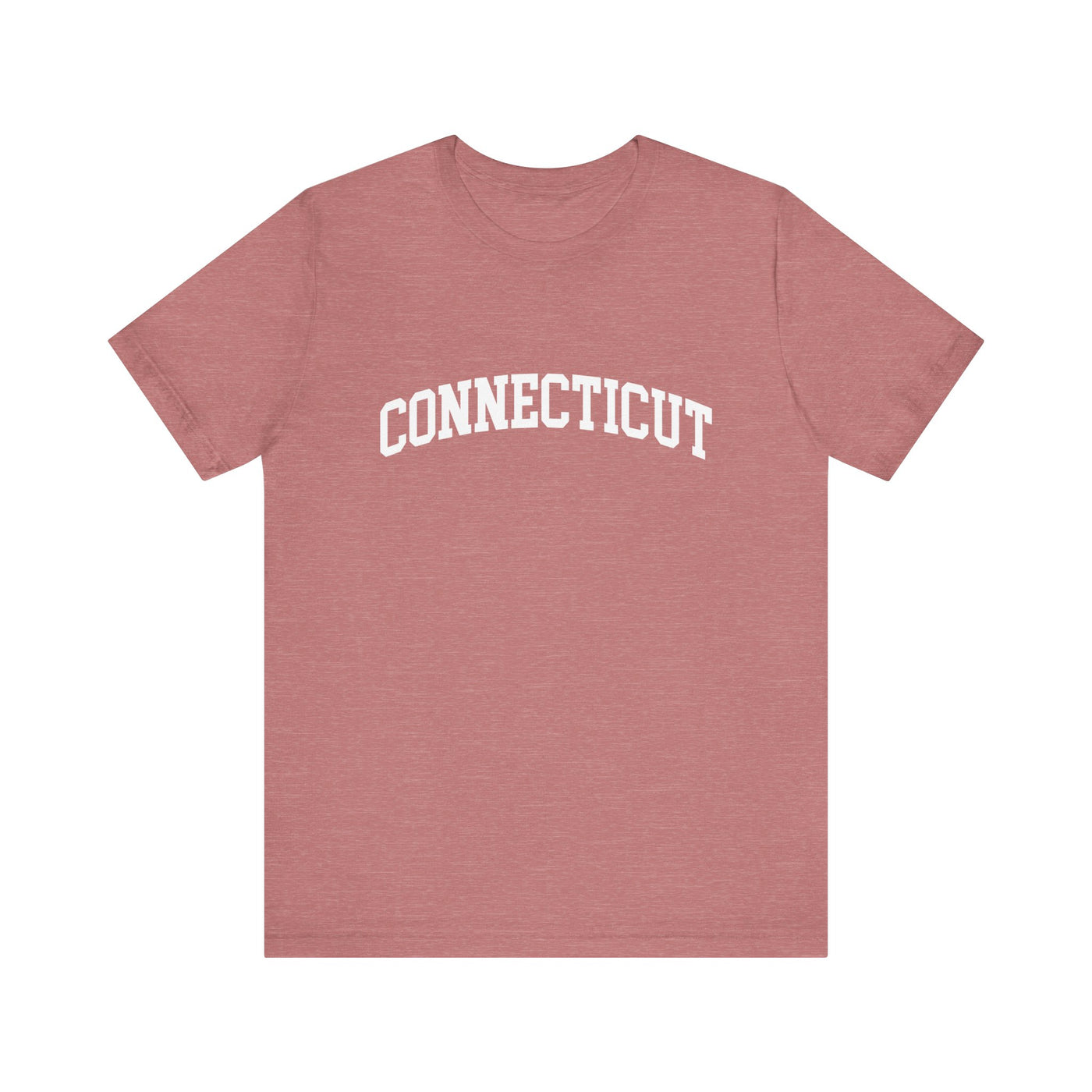 Connecticut Varsity Unisex T-Shirt Heather Mauve / XS - The Northwest Store