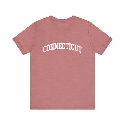 Connecticut Varsity Unisex T-Shirt Heather Mauve / XS - The Northwest Store