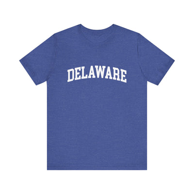 Delaware Varsity Unisex T-Shirt Heather True Royal / XS - The Northwest Store