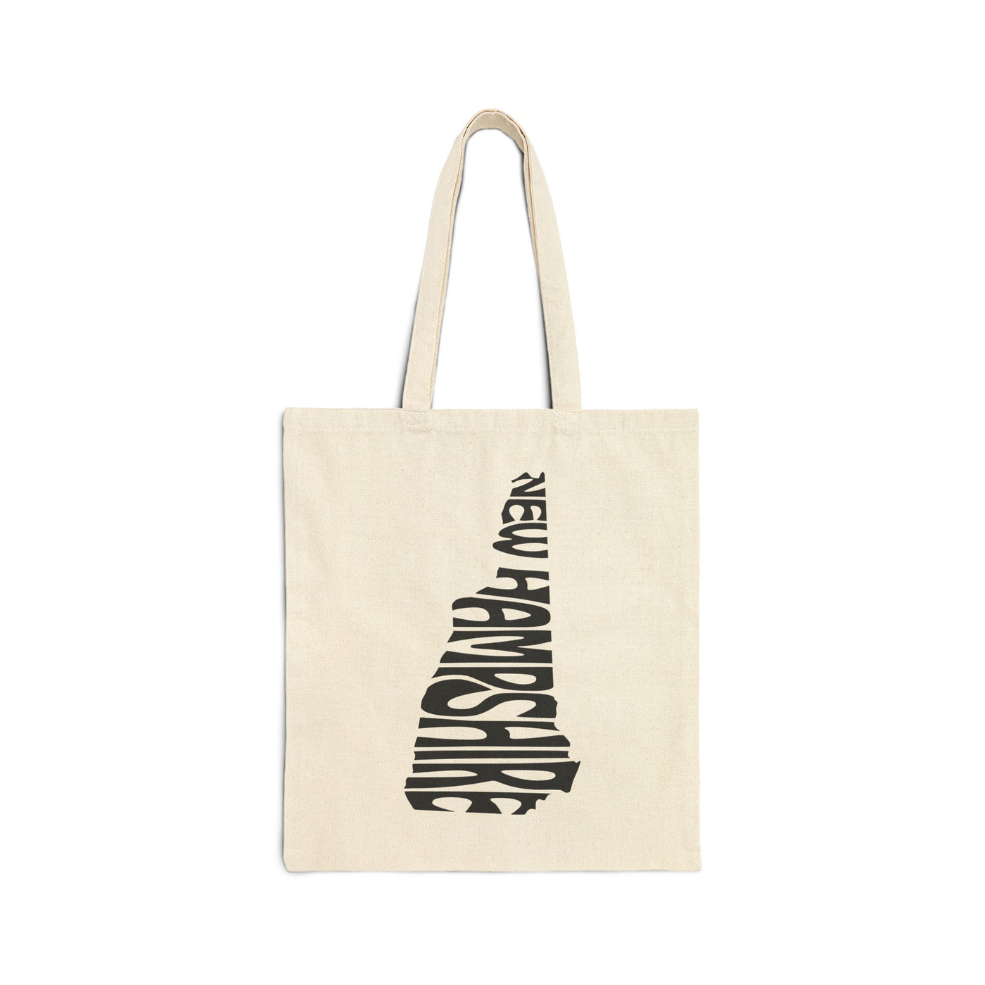 New Hampshire State Shape Tote Bag Natural / 15" x 16" - The Northwest Store