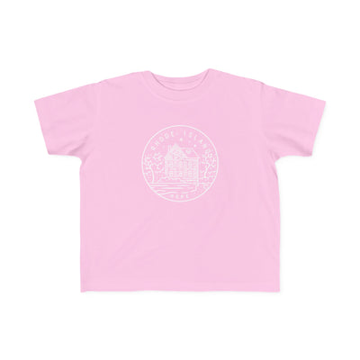 Rhode Island State Motto Toddler Tee Pink / 2T - The Northwest Store