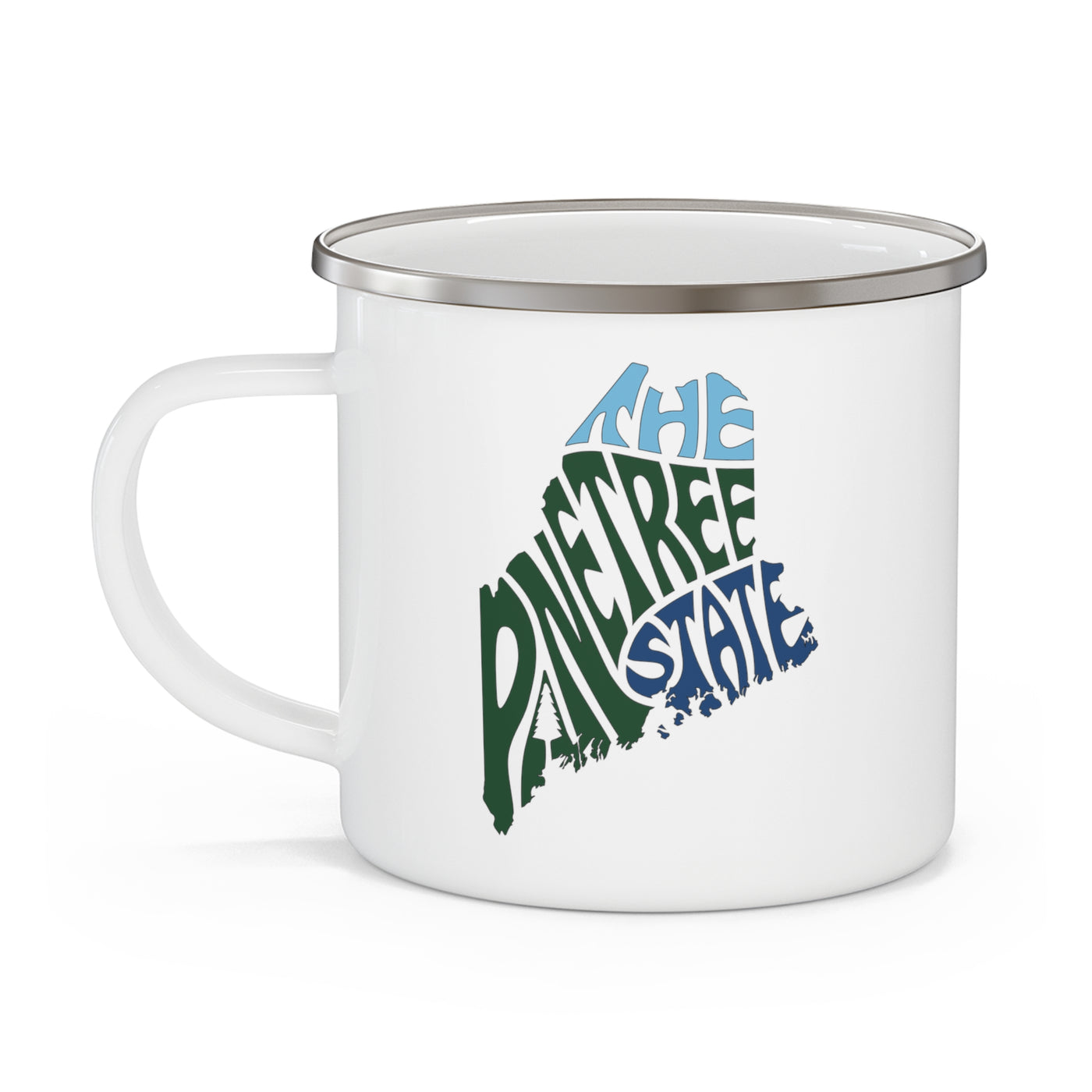 Maine Nickname Enamel Camping Mug