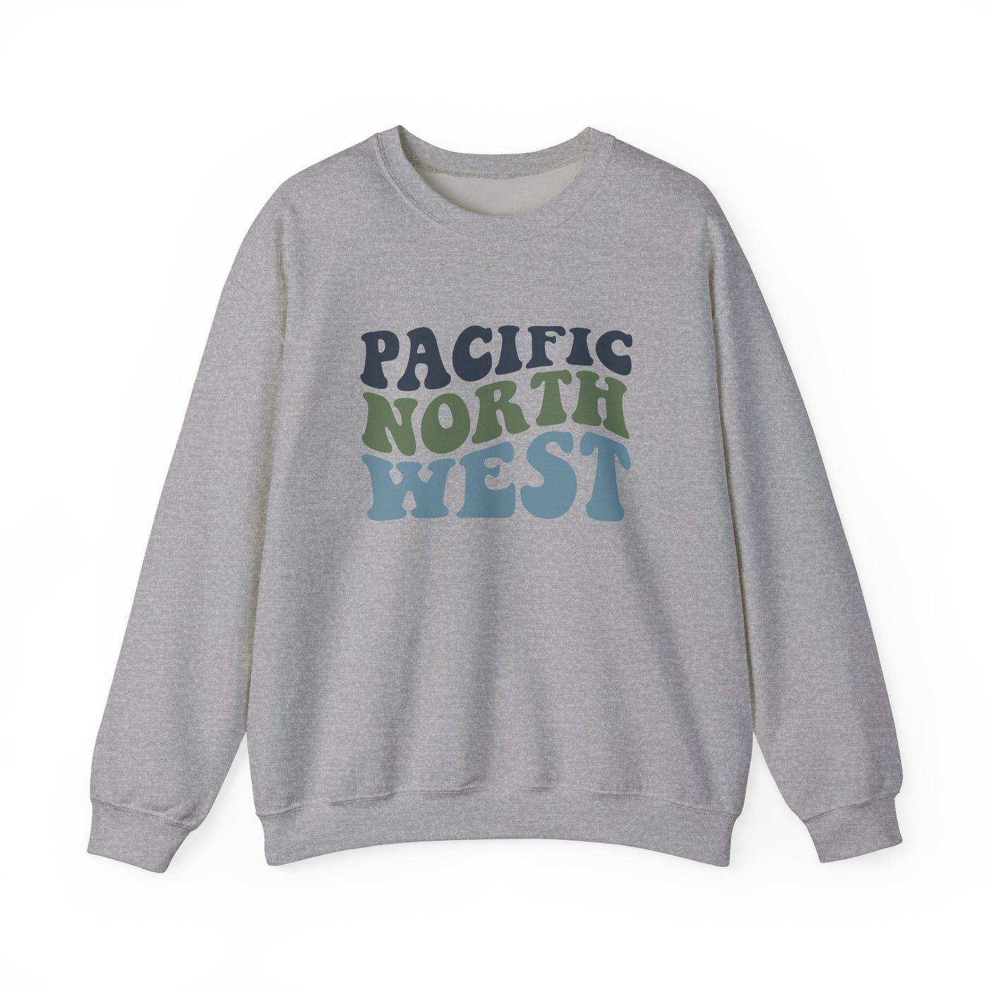 Pacific North West Crewneck Sweatshirt S / Sport Grey - The Northwest Store