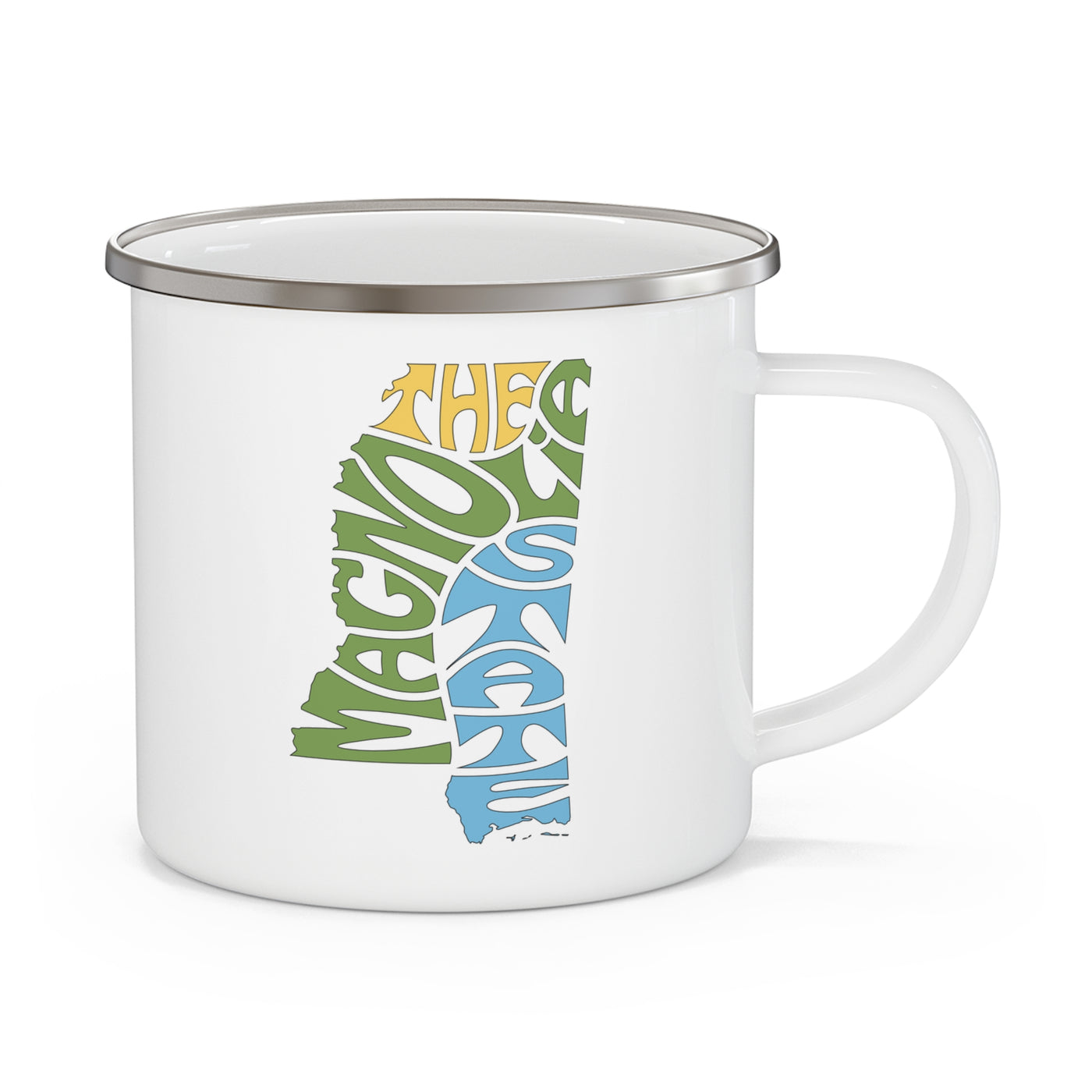 Mississippi Nickname Enamel Camping Mug