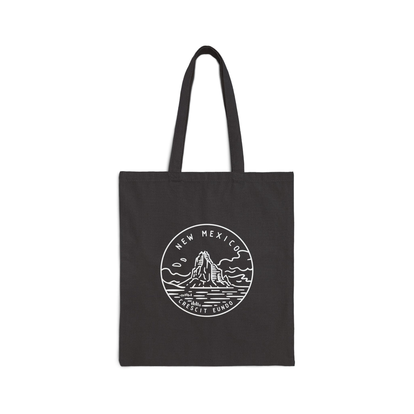 New Mexico State Motto Tote Bag Black / 15" x 16" - The Northwest Store