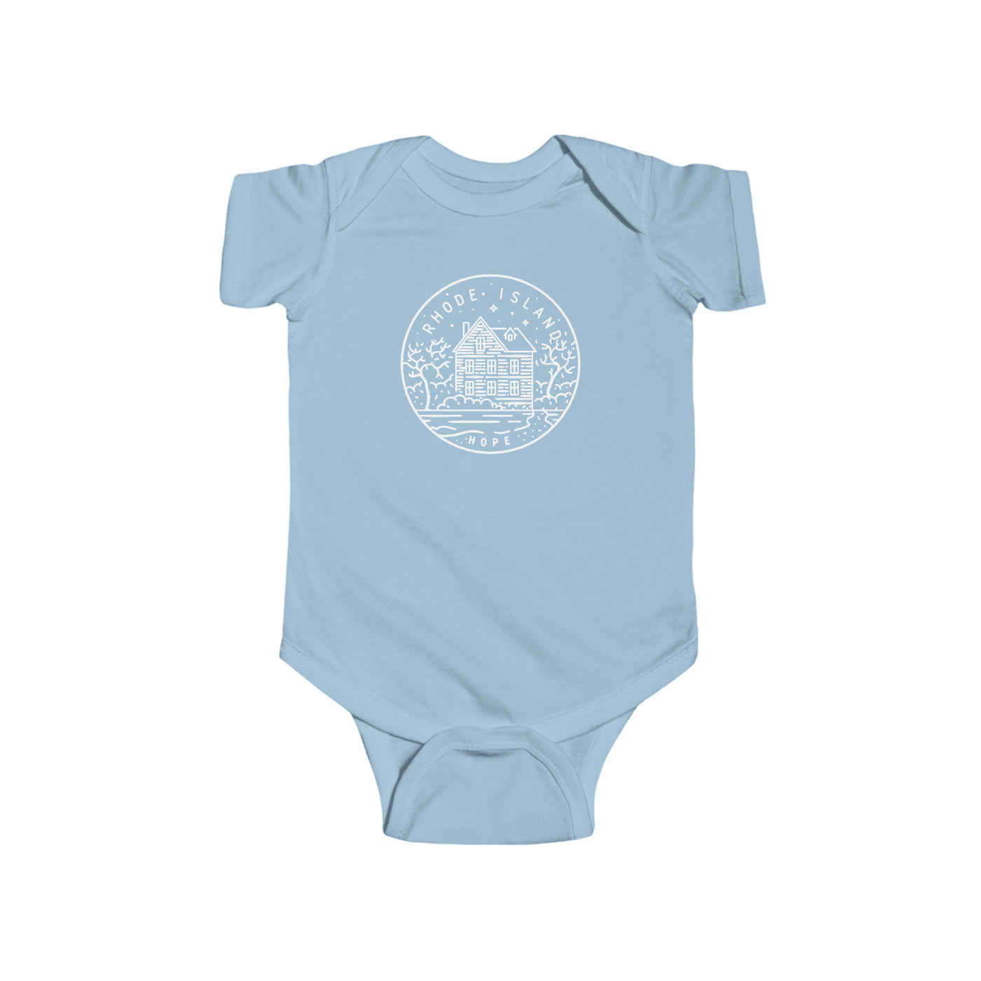 Rhode Island State Motto Baby Bodysuit
