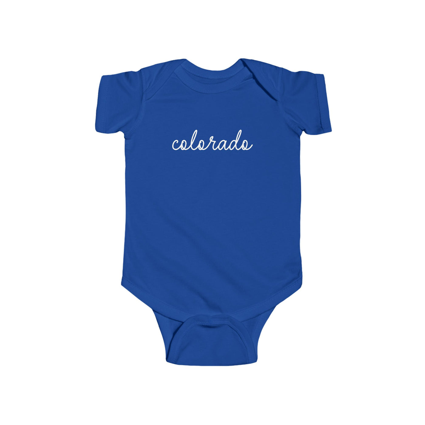 Colorado Script Baby Bodysuit Royal / NB (0-3M) - The Northwest Store