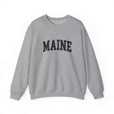 Maine Varsity Crewneck Sweatshirt S / Sport Grey - The Northwest Store