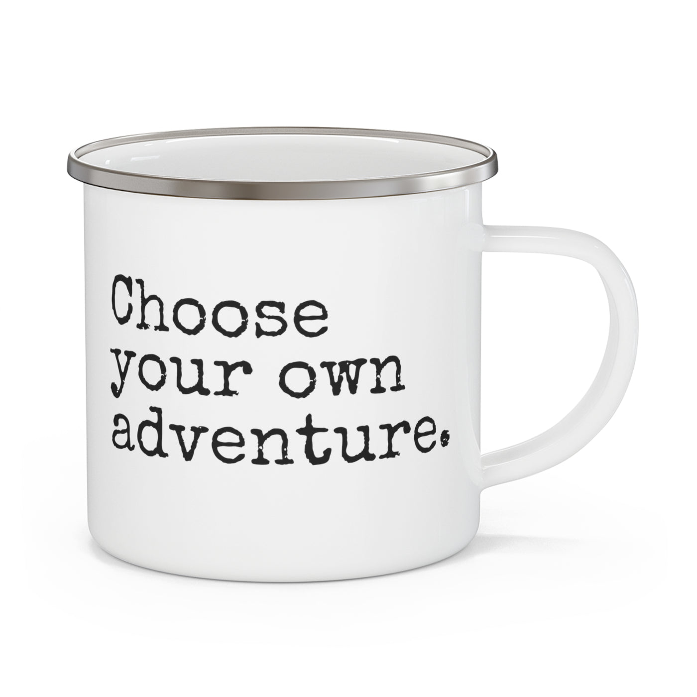 Choose Your Own Adventure Enamel Camping Mug