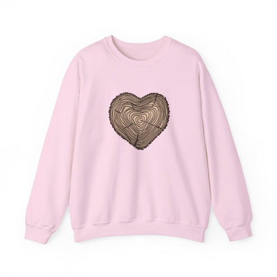 Tree Rings Heart Crewneck Sweatshirt