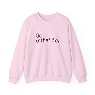 Go Outside Crewneck Sweatshirt S / Light Pink - The Northwest Store