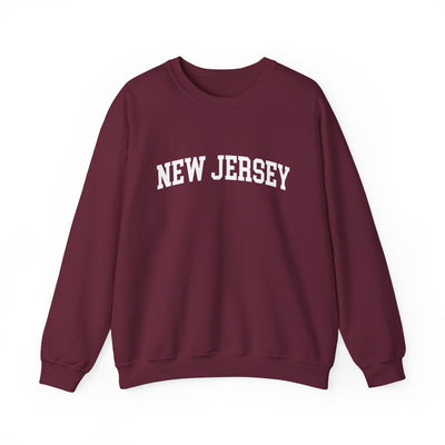 New Jersey Varsity Crewneck Sweatshirt S / Maroon - The Northwest Store