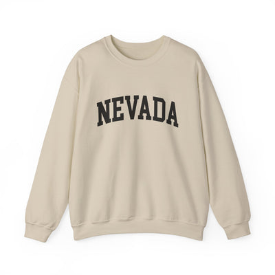 Nevada Varsity Crewneck Sweatshirt S / Sand - The Northwest Store