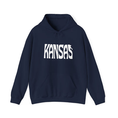 Kansas State Shape Hooded Sweatshirt Navy / S - The Northwest Store