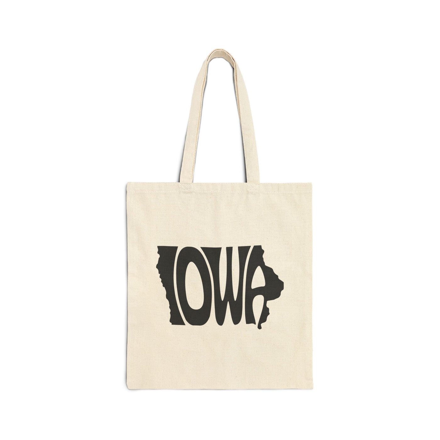 Iowa State Shape Tote Bag Natural / 15" x 16" - The Northwest Store