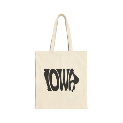 Iowa State Shape Tote Bag Natural / 15" x 16" - The Northwest Store