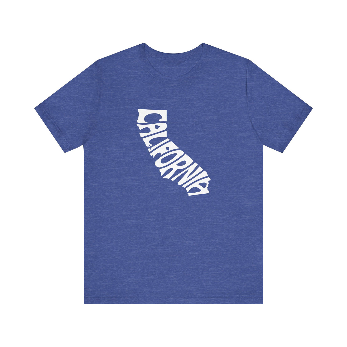 California State Shape Unisex T-Shirt Heather True Royal / XS - The Northwest Store