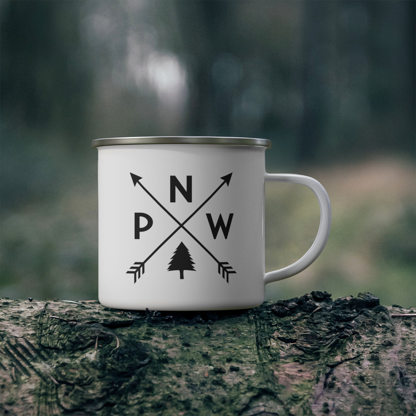 PNW Arrows Enamel Camping Mug