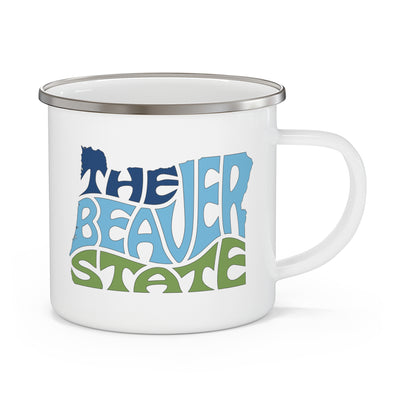 Oregon Nickname Enamel Camping Mug