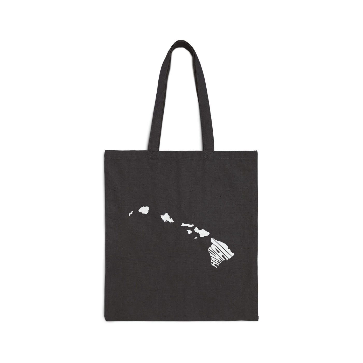 Hawaii State Shape Tote Bag Black / 15" x 16" - The Northwest Store