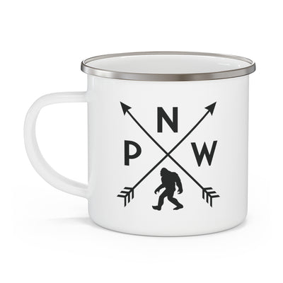 PNW Arrows Sasquatch Enamel Camping Mug