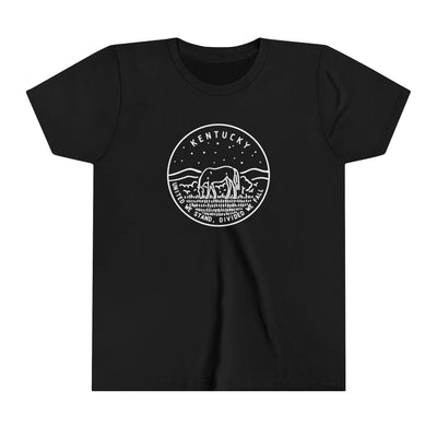 Kentucky State Motto Kids T-Shirt Black / S - The Northwest Store