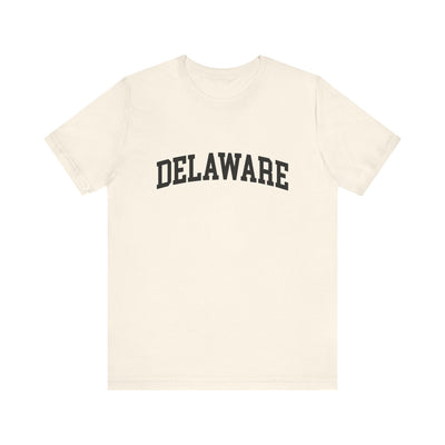 Delaware Varsity Unisex T-Shirt Natural / XS - The Northwest Store