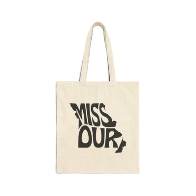 Missouri State Shape Tote Bag Natural / 15" x 16" - The Northwest Store