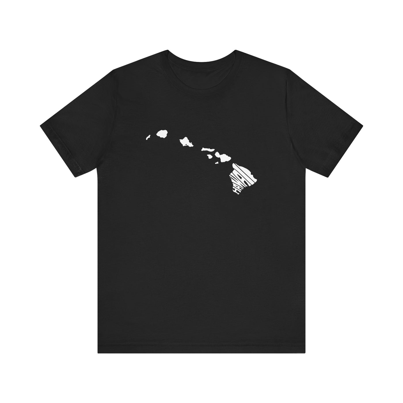 Hawaii State Shape Unisex T-Shirt Black / XS - The Northwest Store