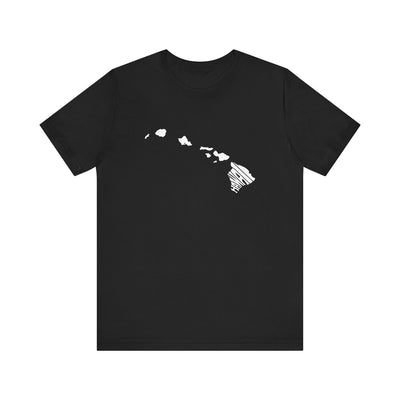 Hawaii State Shape Unisex T-Shirt Black / XS - The Northwest Store